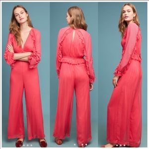 💕Anthro Embroidered Janett Jumpsuit